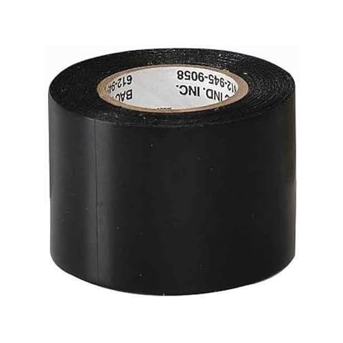 Tarp Tape 2 Inch Durable Waterproof Tape for Indoor and Outdoor Tarps, Covers, Awnings, Tents, and Hay Cover Repair Use, Black, TBL-35
