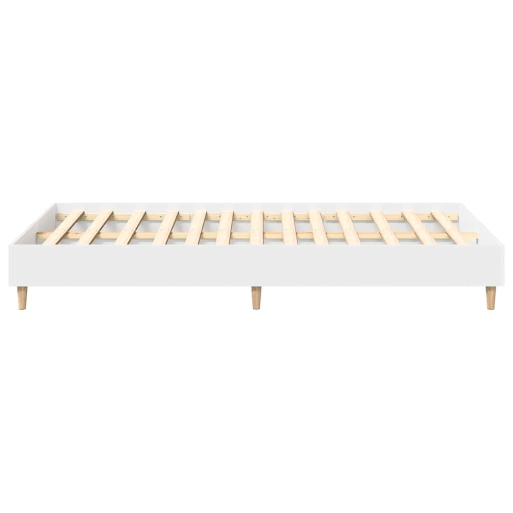 vidaXL Giroletto Senza Materasso Bianco 140x190 cm Legno Multistrato, mobili per Camera da Letto, Base del Letto, Letto Matrimoniale, Letto