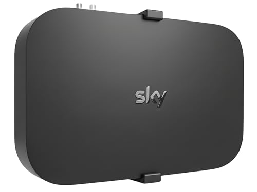 Decoralin Wall Mount Bracket for Sky Q 1TB/2TB (ES340 ES240 ES140 32C1xx 32C0xx 32B2xx 32B1xx 32B0xx) Easy Install Behind TV Black Made in Europe