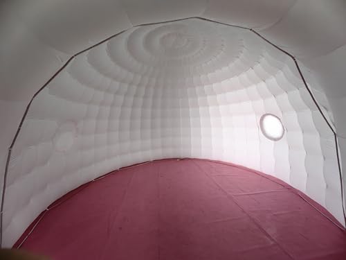 Carpa inflable tipo iglú con iluminación LED blanca miniatura 4