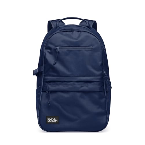 Image of Simple Modern Kids Backpack for School | 20L Laptop Backpack | Navy | Ellis Bookbag for Girls, Boys | Cute Backpack for Middle School, High School, Teens | Navy