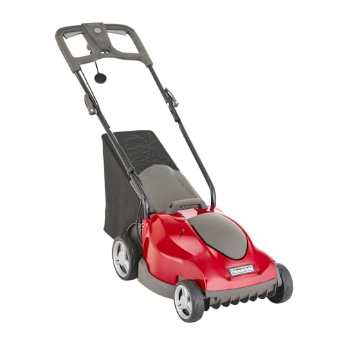 MOUNTFIELD Princess 34 Electric Lawn Mower 1400W 34cm Cutting Width Rear Roller 35L Collector Mulching Plug 15m Cable Included