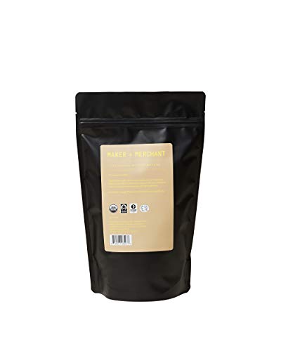Maker + Merchant | Certified Organic, Fair Trade Deodorized Cocoa Butter Wafers- Perfect for DIY Skincare, Soap Making, Body Butters. Easy to Measure and Melt! (1 lb)