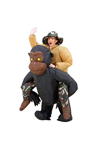 Original Cup Disfraz hinchable de mono, color negro y marrÃ³n, talla Ãºnica (0)