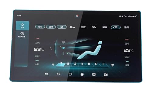 Film BYD Qin Plus anti-rayures en verre trempé 9H pour navigation de 10,1 et tableau de bord 12,8 pouces