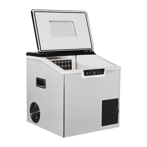 Fabricadora de hielo de acero inoxidable 32 pcs 110V miniatura 4