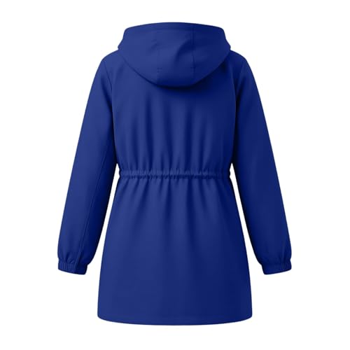 Chubasquero para mujer impermeable y ligero con capucha ajustable 6