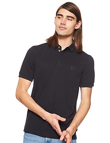 Armani Exchange Elegance Polo para Hombre, Azul (Navy 1510), L