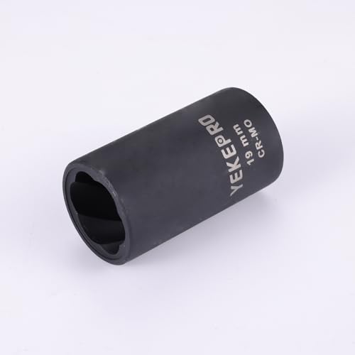 YEKEPRO 19mm 1/2" Drive Lug Nut Extractor Set, Bolt Extractor Set, Lug Nut Socket Set for Removing Damaged, Frozen, Rusted, Nuts & Screws, T12206-02