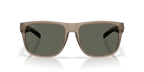 Image of Costa Del Mar Sunglasses for Men-SpearoXL Mens Polarized Sunglasses 580G 59 | Polarized Fishing Glasses with UV Protection - Costa Sunglasses for Boating, Beach & Driving - Mt. Brown Smoke /Gray 580G