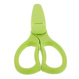 Abaodam セラミック離乳食はさみ 多機能軽量ベビーフードカッター 取り外し可能で簡単洗浄 補助食の肉 野菜 果物 麺対応 携帯に便利な保護カバー付き