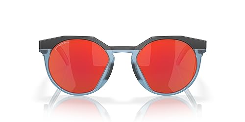 Image of Oakley Sunglasses for Men - OO9242 HSTN Low-Bridge, Round Sunglasses PRIZM Lenses