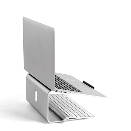 Soporte para computadora portátil giratorio de escritorio en aluminio 4