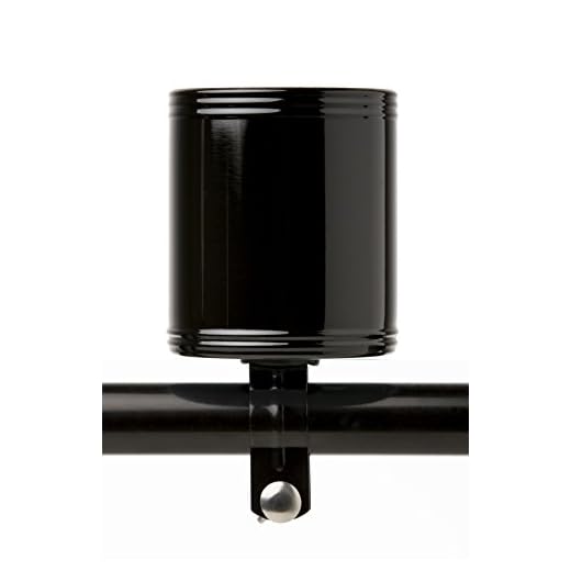 N&M Products Cruzies Bike Cup Holders/Bicycle Cell Phone Holder - from The Same Manufacturers of The HydroFlask (Black) - Beach Cruiser Bottle Holder