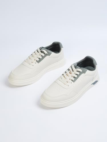 Image of Max Mens Men Perforations Lace Up Sneakers Sneakers