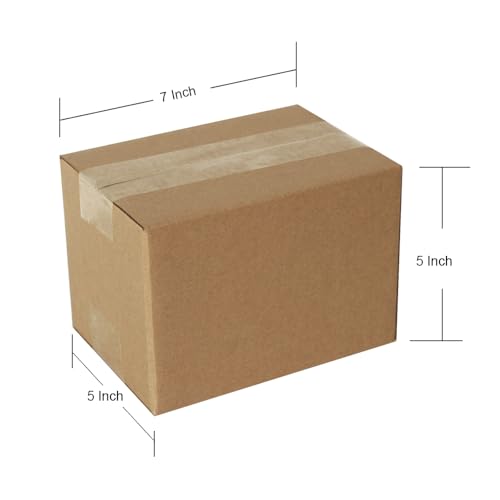 Image of 30 Packs 7x5x5 Shipping Boxes for Small Business, Corrugated Cardboard Boxes Bulk for Shipping Packing Mailing