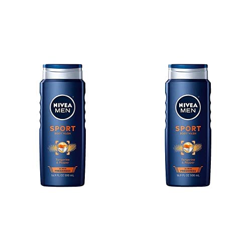 Nivea Men Gel de baño Sport con minerales revitalizantes, botella de 16.9 onzas líquidas (paquete de 2)