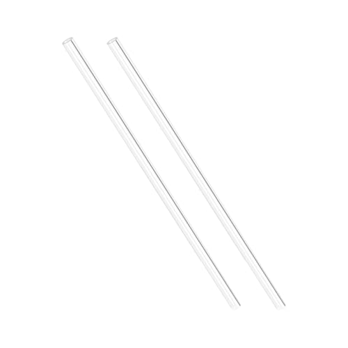 QUARKZMAN 2 Stück Acrylrohr Starre Rundrohr 10mm Innendurchm. 12mm Außendurchm. 305mm(12') Länge für Beleuchtungsmodelle Klempnerhandwerk [Klar]