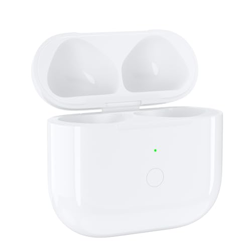 Capa de carregamento sem fio compatível com AirPods de 4 gerações, capa de carregamento tipo C para AirPod 4 capa de carregamento com botão de sincronização de emparelhamento Bluetooth
