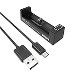 XTAR MC1 Plus 18650 battery Charger with Real 1A Max Constant Current Battery Charger (Not Included battery)