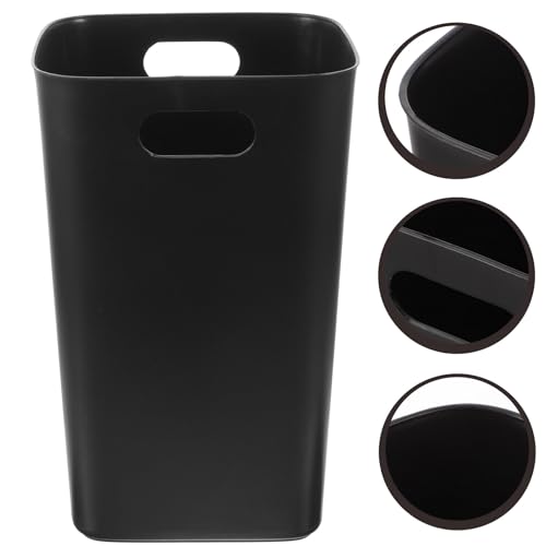 Caneca de basura negra para cocina sin tapa miniatura 5
