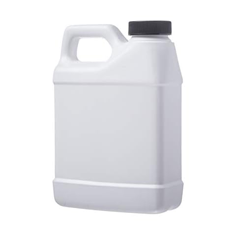 Consolidated Plastics Rectangular F-Style Bottle with Cap, HDPE, White, 16oz, 12 Piece Cover