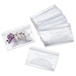 De Zakzak van de pil, Herbruikbare Plastic Zakken van de Pilorganisator, Grootte 3″ X 2″ 3 Mil (Pak van 100)