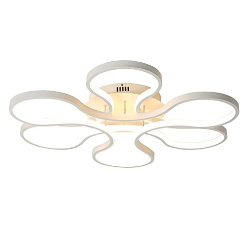 LIUYU Modern Flower Chic Design Plafón LED Lámpara colgante Araña Acrílico Lámpara de techo Montaje empotrado Pintura Accesorio de iluminación para sala de estar Dormitorio Cocina [Clase de eficiencia Cover