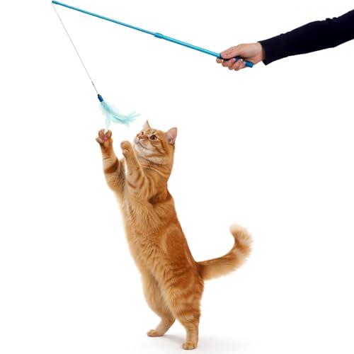 SmartyKat Frisky Flyer Feather Wand Cat Toy 24