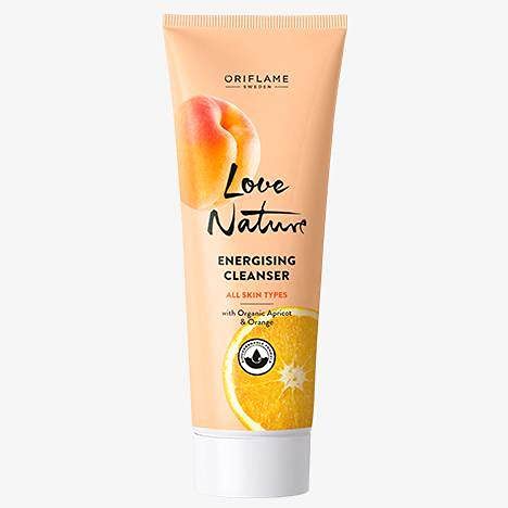 Oriflame Love Nature Energising Cleanser With Orgenic apricoat and Orange 125ML Facewash