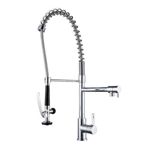 Grifo de cocina extraíble para fregar platos cómodamente en encimeras modernas 2