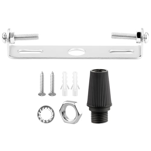 Mbsomnus 80 mm Lampenhalterung Decke Kit Deckenhalterung Lampe Leuchten Montagehalterung mit Schraube Unterlegscheibe Mutter für Haus Büro Hängeleuchte Wand Deckenlicht Pendelleuchte