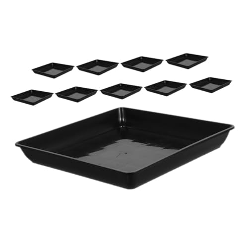 UPKOCH 10pièces Soucoupes pour Pots De Fleurs Plastique pour Plantes Intérieur Et Extérieur Bac De Récupération Eau