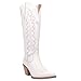 Dingo Boots Women's High Cotton Fashion Boot, White, 7