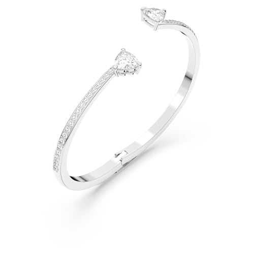 Swarovski Soul Heart Bangle Bracelet Collection, Rhodium Finish, Clear Crystals4