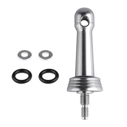 Buxuaaaa Equilibradores de carrete de pesca con junta y anillos de goma inserción/soporte de carrete atornillado, accesorio de pesca de aluminio