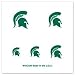NCAA Michigan State Spartans 4-Pack Temporary Nail Tattoos
