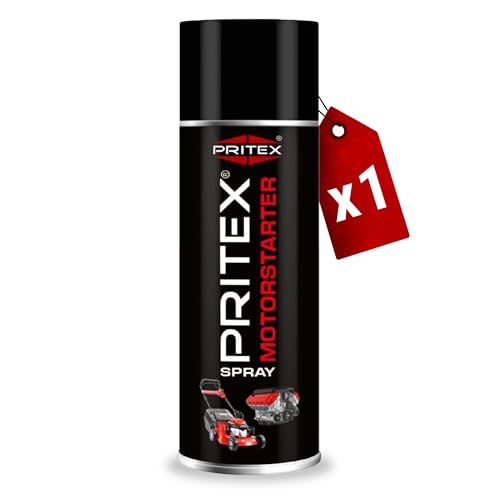 PRITEX Motorstarter Spray 1x 400 ml Starthilfespray für Benzin- & Dieselmotoren schont Anlasser Motor & Batterie niedrige Zündtemperatur & hohe Zündenergie für Auto LKW & Landmaschinen