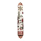 bordorsse Metal Mezuzah, Traditional Jewish Door Scroll Holder, Mezuzah for Doorway