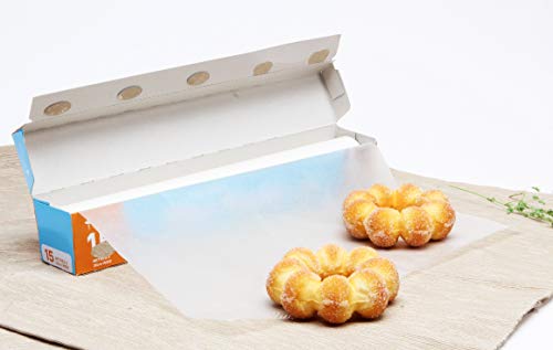 Luckybaker wax paper roll for food wrapping,soy wax for kitchen freezer paper, non-stick freezer dough and meat,durable and sustainable paper 11.8 inch 49 ft pack of 2 boxes,BPA and PFASs free