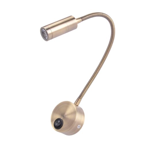 Lampe murale LED TEHAUX réglable 3w : applique liseuse en aluminium chic