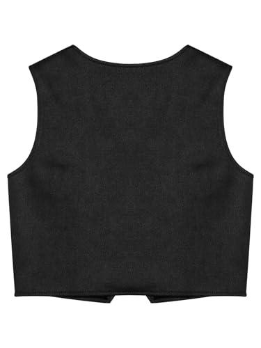 Moily Kids Girls Faux Suede Tassel Waistcoat Cowgirls Fringe Vest Hippie Cardigan Mini Jacket2