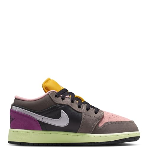 Air Jordan 1 Low SE Big Kids' Shoes Color: Oil Grey/white-cave Stone-arctic2