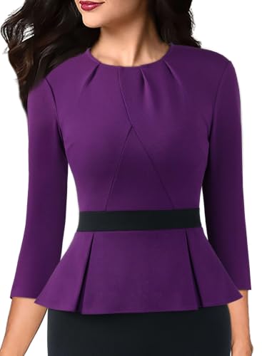 Image of VFSHOW Womens Peplum Work Business Office Church Bodycon Sheath Dress