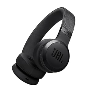 JBL Live 670NC – Wireless On-Ear Headphones with Adaptive Noise Cancelling with Smart Ambient, Up to 65H Battery Life with Speed Charge, Lightweight, Comfortable and Foldable Design (Black)