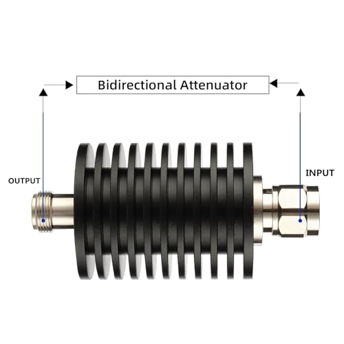 50watt n connector attenuator dc to 3ghz 50 ohm 40db