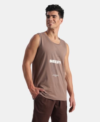 Image of Jockey 9928 Men Super Combed Cotton Rich Graphic Printed Tank Top