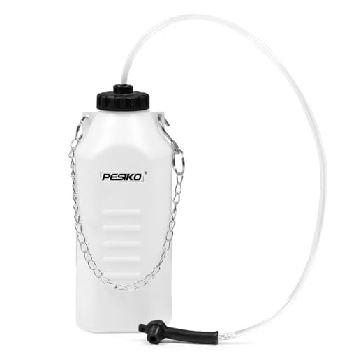 PESIKO 1L Brake Bleeder Bottle One Person, Brake Fluid Bleeding kit with 24 inch Tube and Rubber Connector for Collect Brake Fluid