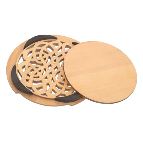 OSOLADY 木製音孔カバー アコースティックギター用 弱音効果 軽量コンパクト 振動抑制 アコギアクセサリー 初心者 プロ対応