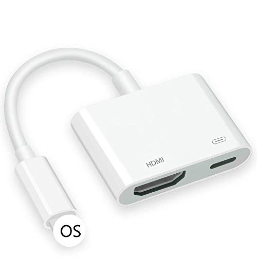 Lighting to HDMI Adapter, HDMI Adapter Compatible with i-Phone 11/11 Pro/11 Pro Max/XS/XR/X/8/7